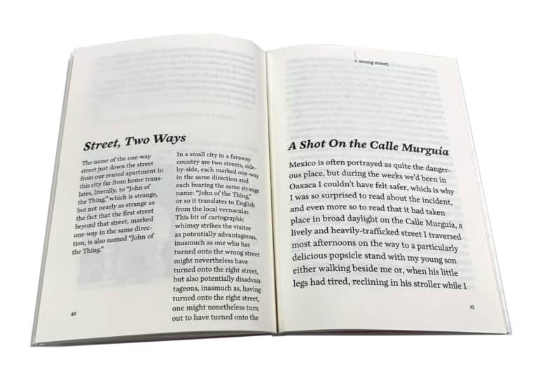 Photograph of the layout of "Street, Two Ways"